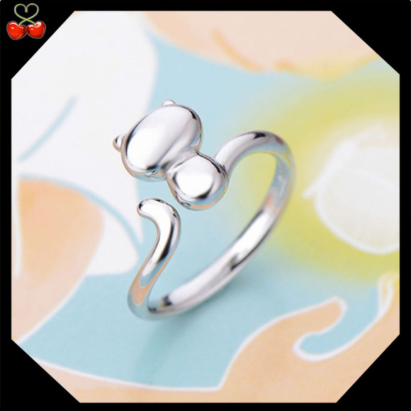 Fashion Jewelry Jewelry - 🍒 SILVER CAT 🐱 Tail Open Ring 💍